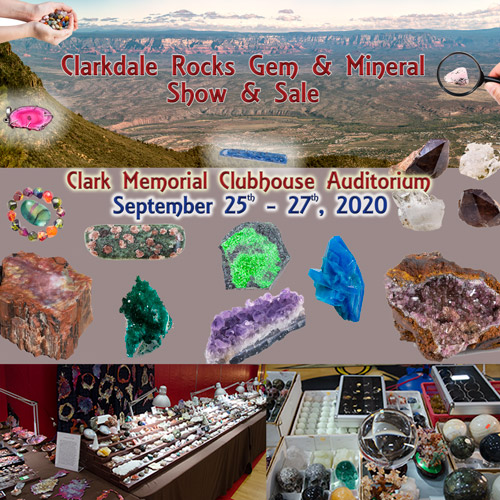 Clarkdale Rocks Gem & Mineral Show - Cancelled @ Clark Memorial Clubhouse Auditorium